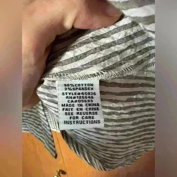 Habitat Asymmetric button down tunic top S - Picture 5 of 8